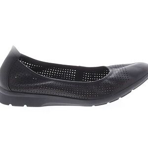 Clarks Textured Leather Slip-On - Black - 7 Wn